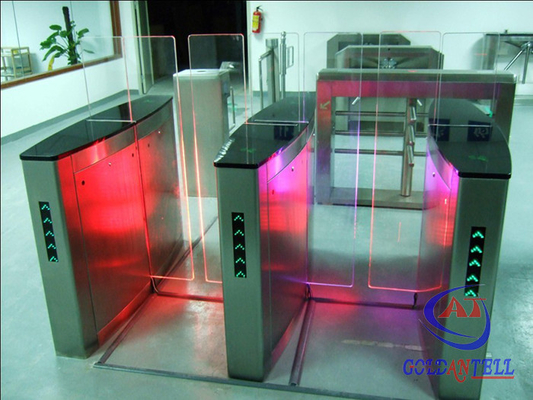 Building Time Attendance Swing Gate Turnstile , Swipe Card Speed Gate Systems