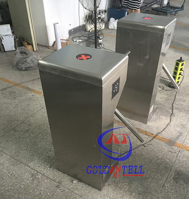 CE 120 Volt Power supply Tripod Turnstile Gate With Coin Collector , Stable Working