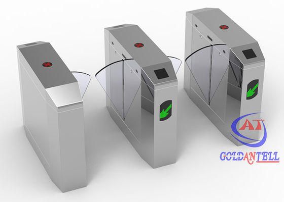 Access Control Face Recognition Turnstile Waterproof Outdoor With Barcode Scanner