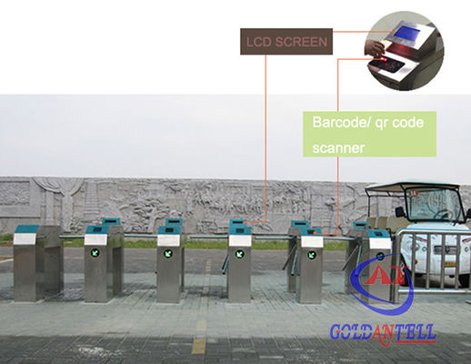 CE Mechanism Access Control Turnstile Tripod Turnstile Gate Barcode Speed Gate For Entrance And Exit