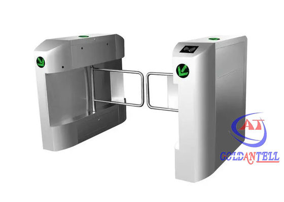 Waterproof Residential Swing Turnstile Gate Electronic RFID Barrier Gate For Gym
