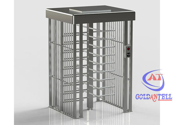 Anti Tailing Fingerprint Full Height Turnstile Rotating Security Turnstile Gate For Plant