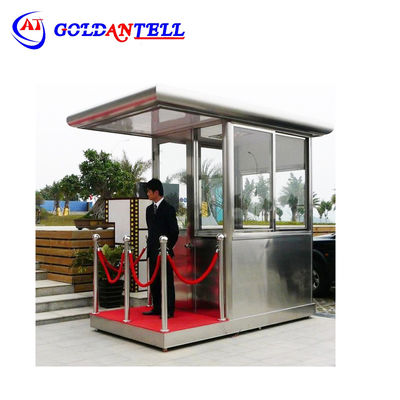 Outdoor Movable Security Guard Booth Stainless Steel Waterproof
