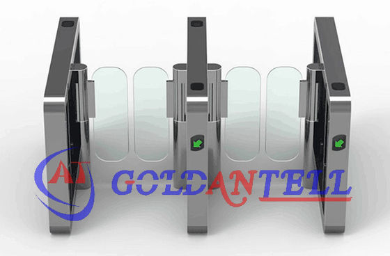 Compact 304 Stainless Steel Swing Barrier Gate with 0.2s Open/Close Time and RS485 Communication