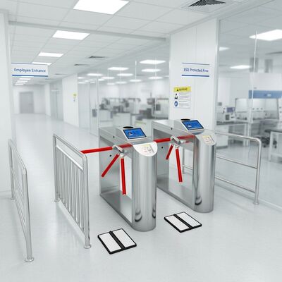 Opening Time 0.2S ESD Gate with 8 Inches Monitor Display Size Providing Fast Response Electrostatic Discharge Protection