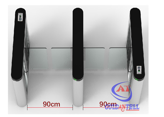 Wide Lane Pedestrian Swing Gate , Automatic DC Entrance Barrier Gate Office Building