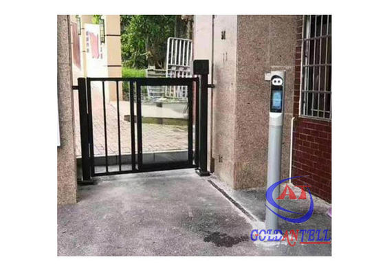 Custom Half Height Turnstiles LCD Screen Outdoor Advertising Face Recognition Access Door For Parking Entrance