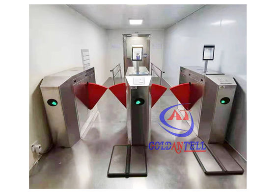 SUS304 Esd Flap Turnstile Intelligent Pedestrian Path Control Barrier Gate