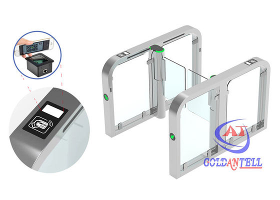 Slim Pedestrian Speed Gates RFID QR Code NFC Card Pass Control For Gym