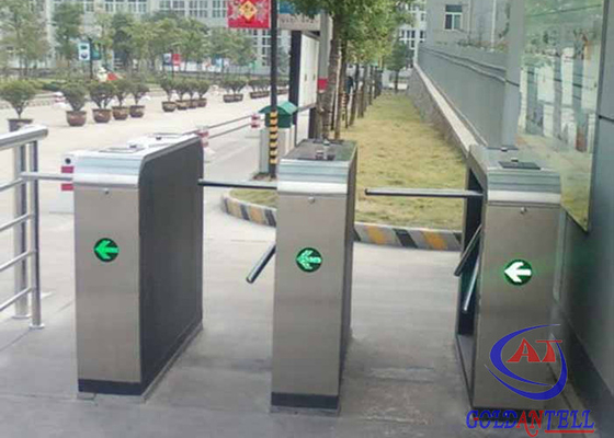 Intelligent 3 Arms Stainless Steel Tripod Turnstile Gate For Traffic / Office Building