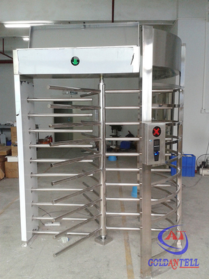 1630*1500*2300mm Single Turnstile Gate / SS Bi - Directional Turnstile