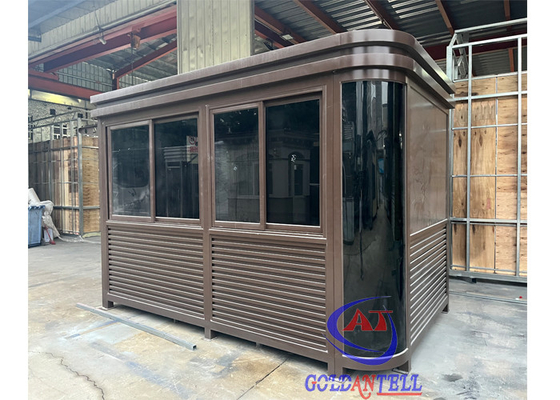 Modern Portable Security Booth Optional Insulation for Extreme Weather