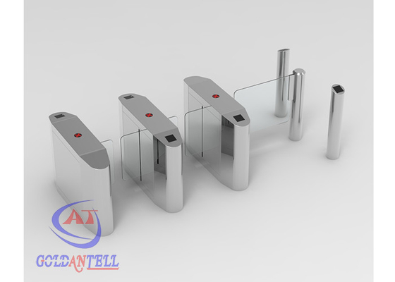 Speed Two Lane Half Height Turnstiles Retractable Input Barrier Gate