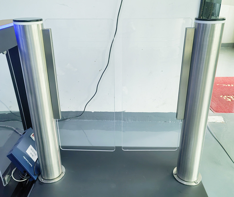 Face Recognition Speed Barrier Gate High Security Low Noise Infrared Sensor Alarm System 650-145CM Width