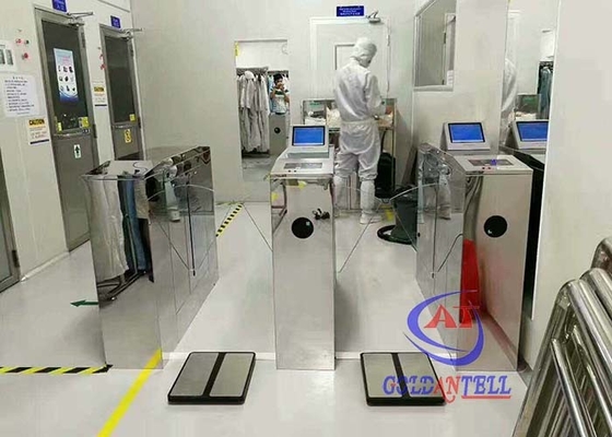 35 Person / Min Flap Barrier Gate Retractable Arm Drop Rfid Control Plus Esd Checker