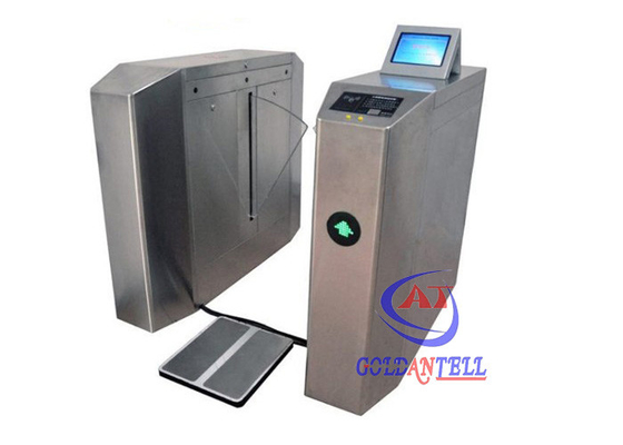 35 Person / Min Flap Barrier Gate Retractable Arm Drop Rfid Control Plus Esd Checker