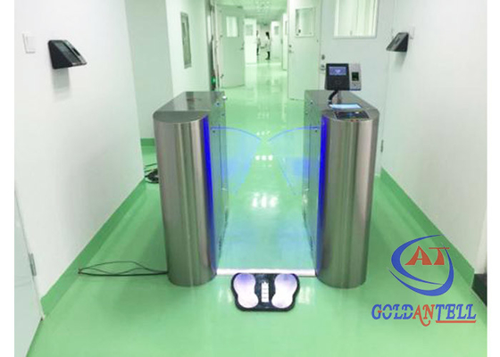 Digital Screen SS304 Flap Gate Barrier Anti Static Turnstile Tester System