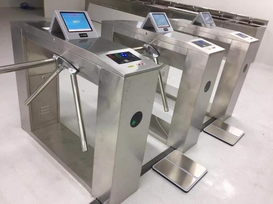 ESD Tripod Turnstile Access Control System With Foot Pedal & 8 Inch Computer ESD Teste Gates