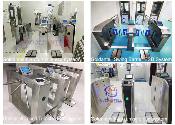 Intelligent Indoor ESD Gate Built In Computer For Lab / Facotry