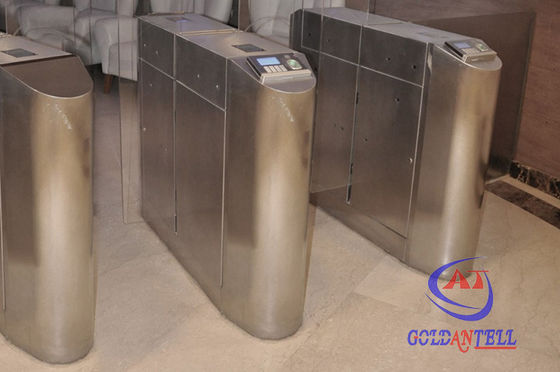 Airport Metro Intelligent Glass Entrance Turnstiles Nice Shape Design