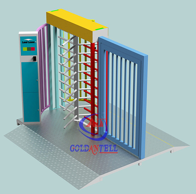 تخصيص Rfid Acess Control بوابة الباب الدوار ذات الارتفاع الكامل للدخول والخروج