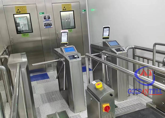 رمز الاستجابة السريعة للتعرف على الوجه وبصمة الإصبع ، أمان ESD مزود بكاميرا حرارية