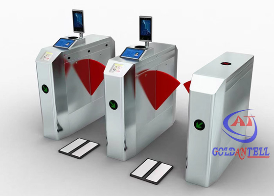 أجنحة مزدوجة التلقائي الباب الدوار بوابة التحكم في الوصول إلى بطاقة RFID بالأشعة تحت الحمراء