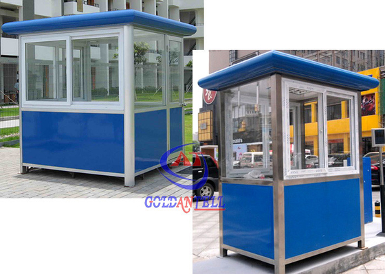 غرفة حراسة أمنية مسبقة الصنع معزولة حراريًا مع تجهيزات كهربائية