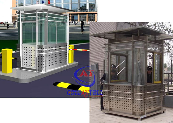 Prefabricated Safety Guard Kiosk , Sentry Garden Shed Ce Approved