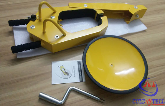 Popular under Shockproof car wheel lock for Government project , Custom Painting Logo