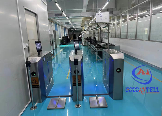 بوابة أمان معدنية للتحكم في الوصول إلى المدخل الخارجي مع قارئ ماسح رمز الاستجابة السريعة ESD