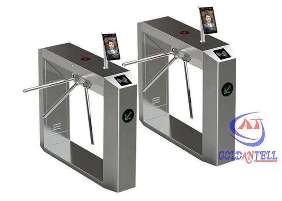 قارئ RFID الآلي بوابات الأمن 3 ذراع ماسح ضوئي للوجه للمشاة الخصر الباب الدوار العالي