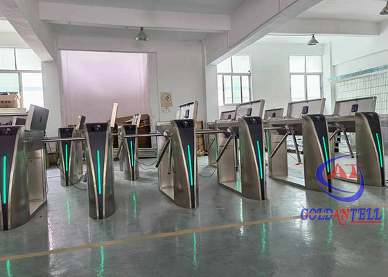 في الهواء الطلق التحكم في الوصول البوابات المضادة للصدأ الفولاذ المقاوم للصدأ مع أضواء LED