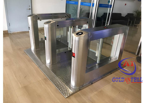 بصمة البيومترية RFID الباب الدوار مبنى المكاتب زجاج الباب الدوار
