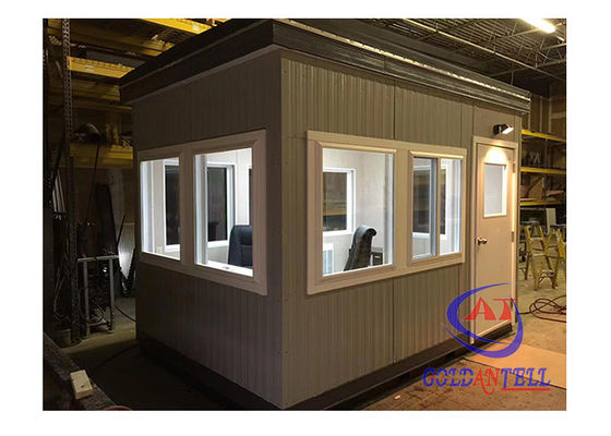 Customized Size Enviroment Friendly Security Sentry Box Guard House with Shaped Steel Rock Wool Board