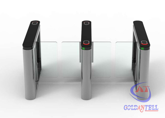 بوابة نظام تذكرة الباركود 2D ، بطاقات rfid انتقد الباب الدوار ، باب دوار للتحكم في الوصول المتأرجح للحديقة البحرية