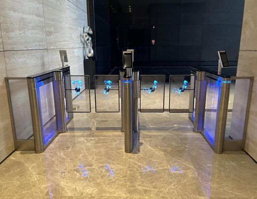 High Security Pedestrian Facial Recognition Wing Gate Turnstile Manufacturer