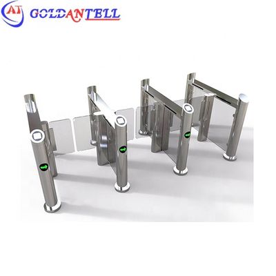 Compact 304 Stainless Steel Swing Barrier Gate with 0.2s Open/Close Time and RS485 Communication