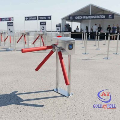 بوابة وصول RFID بدون تركيب، حامل ثلاثي متنقل، ميزانية محدودة للمناسبات والمواقع المؤقتة، معتمد من CE
