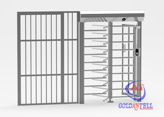 قارئ RFID / 2D كامل الجسم الباب الدوار الفولاذ المقاوم للصدأ 1.1mts واسعة المغناطيسي قفل الباب الالتفافية