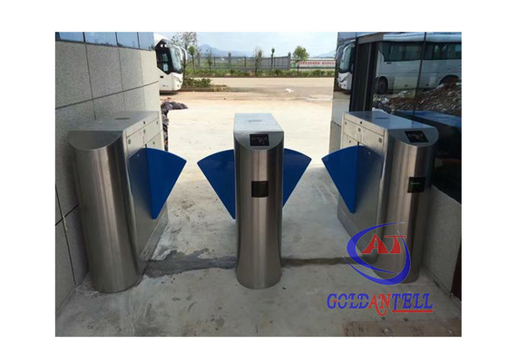 نصف ارتفاع الأمن المحمولة الباب الدوار قفل البوابة 304 SS مع متقبل عملات Rfid