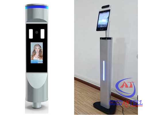 قياس درجة حرارة الجسم الباب الدوار التعرف على الوجه مع كاميرا 3D الرقمية لمس القياسات الحيوية وقت الحضور
