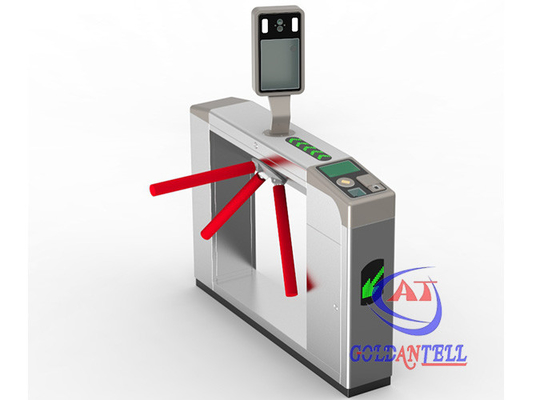 ثنائية الاتجاه SS304 البيومترية الوجه ترايبود الباب الدوار بوابة