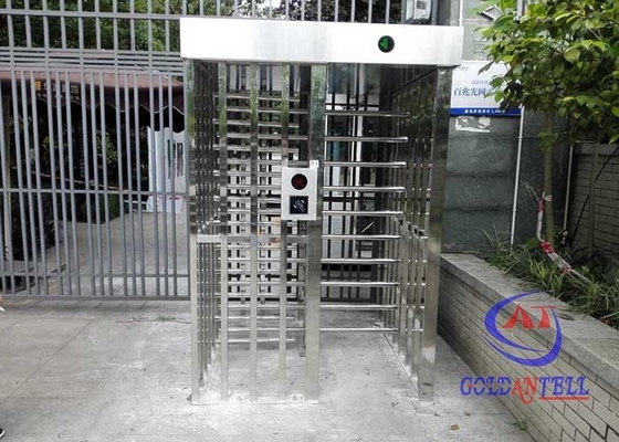 المضادة للتصادم RFID بصمة كامل الارتفاع الباب الدوار SUS304 أربعة بوابة الذراع