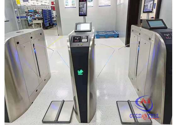 12VDC ذكي ESD بوابة SUS304 Esd سرعة بوابة الباب الدوار
