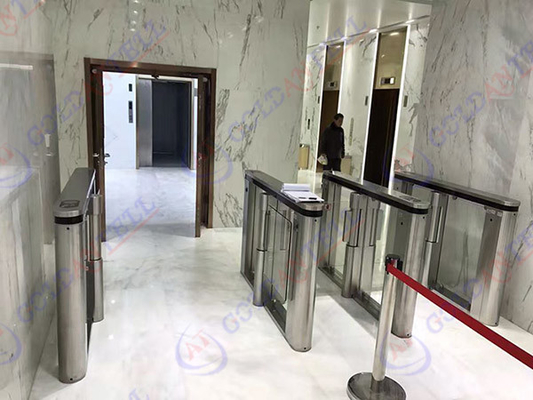 كامل تلقائي RFID الباب الدوار 90 سم تمرير واسع للأمن