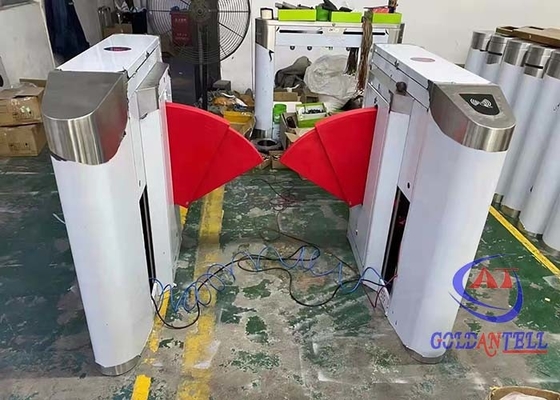 البيومترية 0.3 ثانية سرعة رفرف الباب الدوار صيانة دائمة مع ضوء LED