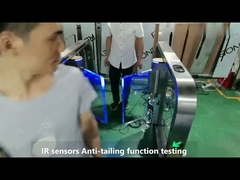 GAT-621 تصميم رقيق رمز QR NFC بطاقة مرور التحكم بوابات سرعة المشاة rfid سريعة للصالة الرياضية