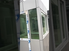 GT5- غرفة واحدة الوان الهياكل الفولاذية الخارجية المبنية مسبقا منزل الحراسة الأمن الحجرة الأمنية الخارجية