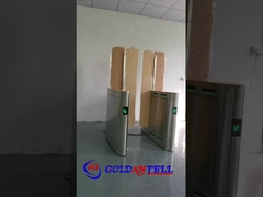 GAT-623 آلية 1.8 متر ارتفاع الحاجز الزجاجي السرعة بوابة الدوران مع محرك بدون فرشاة